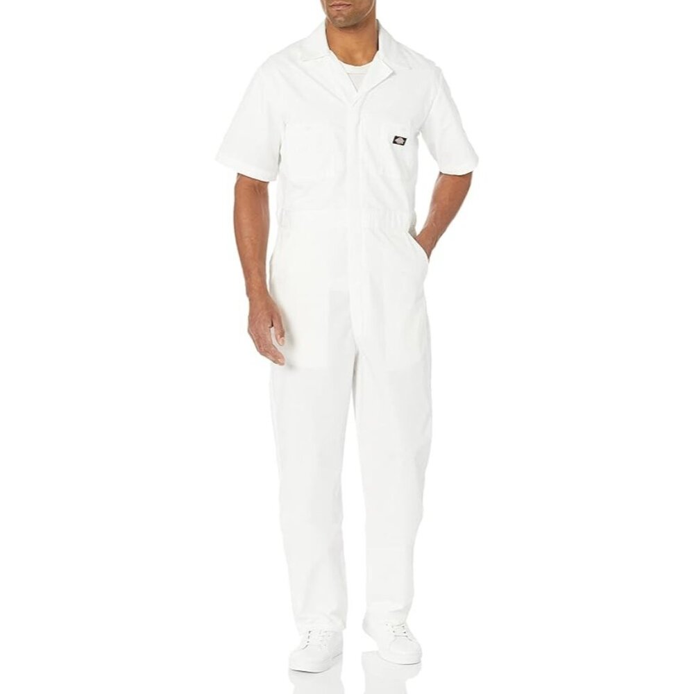 Dickies Men's Crisp White Jumpsuit